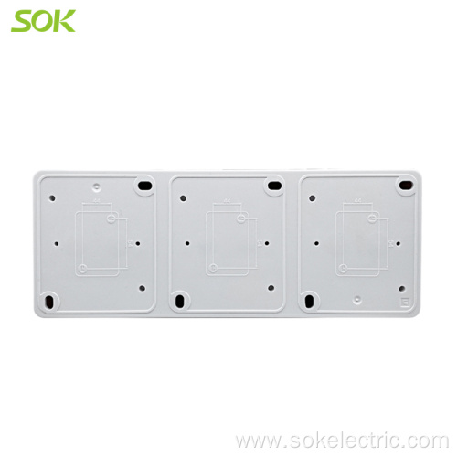 Block Double Schuko Power Outlet With Shutter Switch